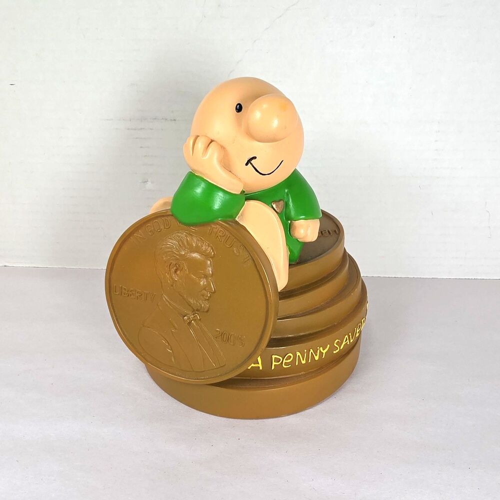 Vintage Ceramic 2005 Ziggy "A penny Saved...is a Penny" Bank